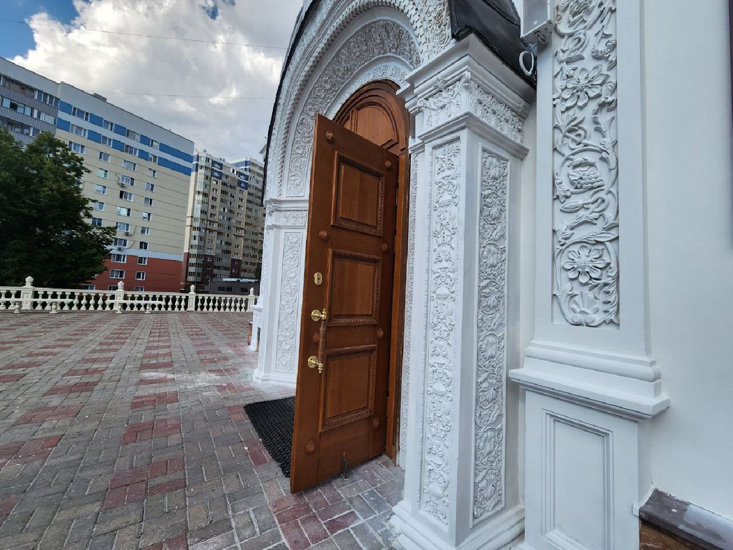 Реконструкция храма в Видном, храм георгия победоносца, ремонт храма, ленинский округ, православие,церковь,