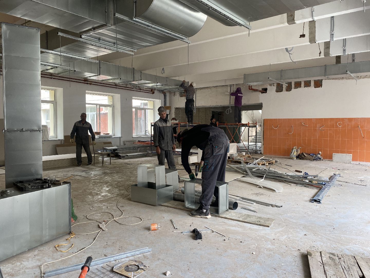 капремонт школы Попова, капитальный ремонт поповки, новый учебный год, школа Попова Власиха, Школа им АС Попова,