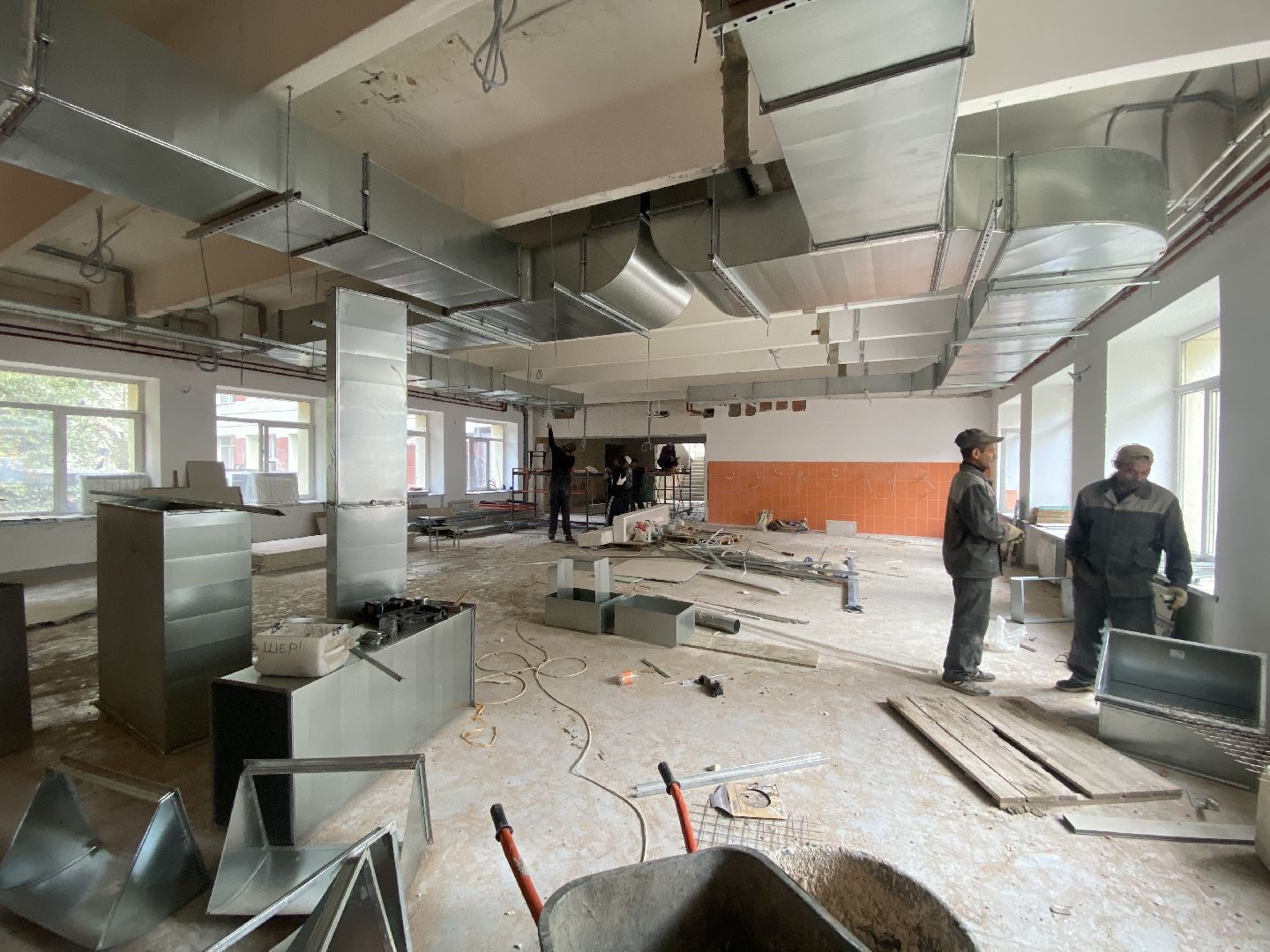 капремонт школы Попова, капитальный ремонт поповки, новый учебный год, школа Попова Власиха, Школа им АС Попова,