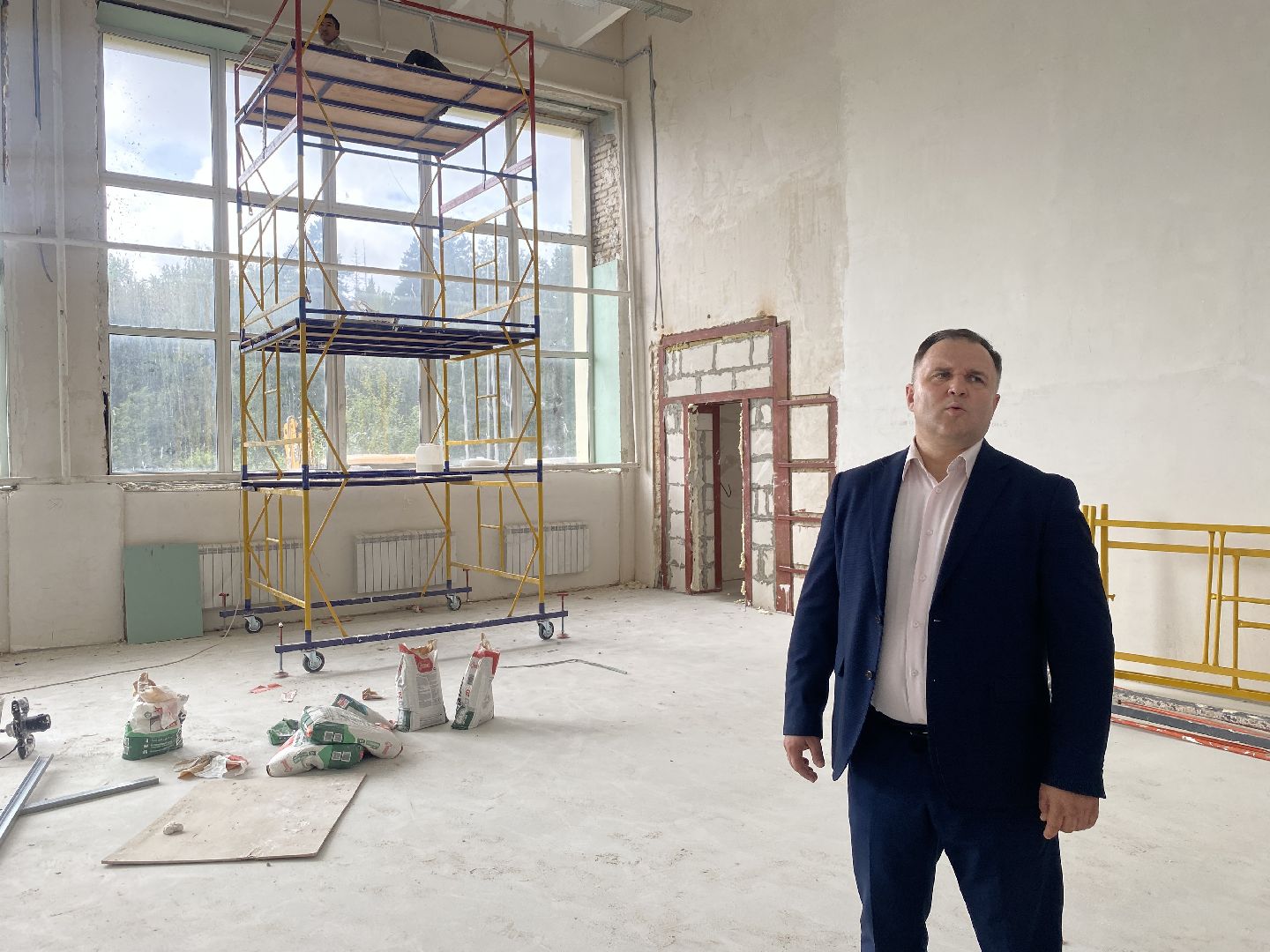 капремонт школы Попова, капитальный ремонт поповки, новый учебный год, школа Попова Власиха, Школа им АС Попова,