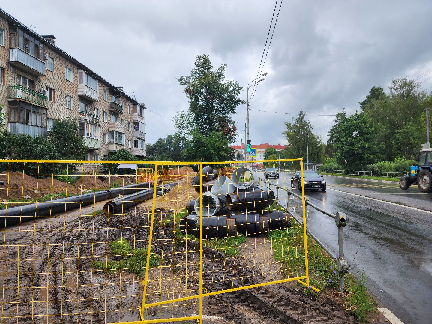 красноармейск, городской округ пушкинский, реконструкция теплосетей, замена теплотрассы,