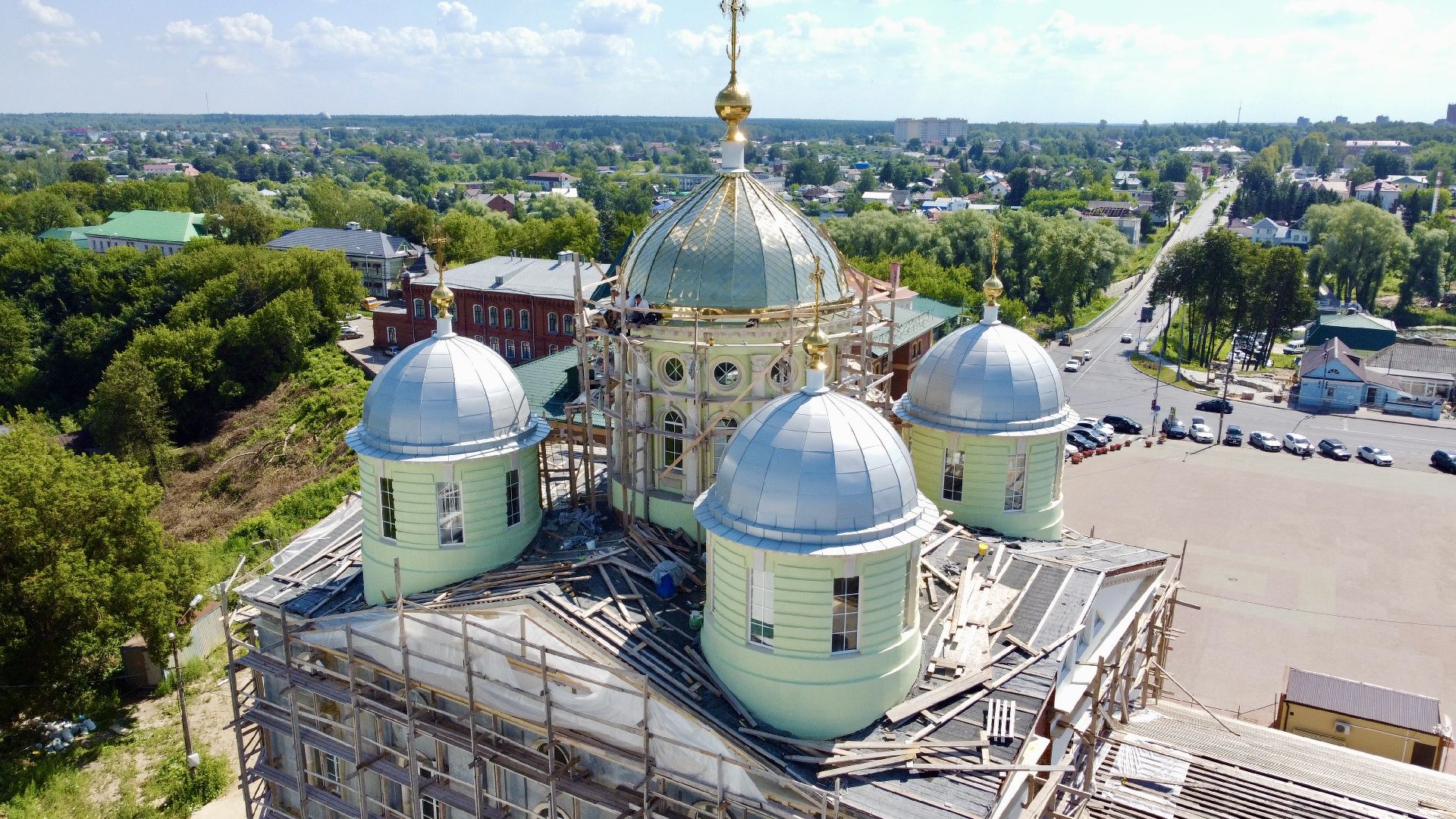 Клин, общество, строительство, храмы, реконструкция здания,