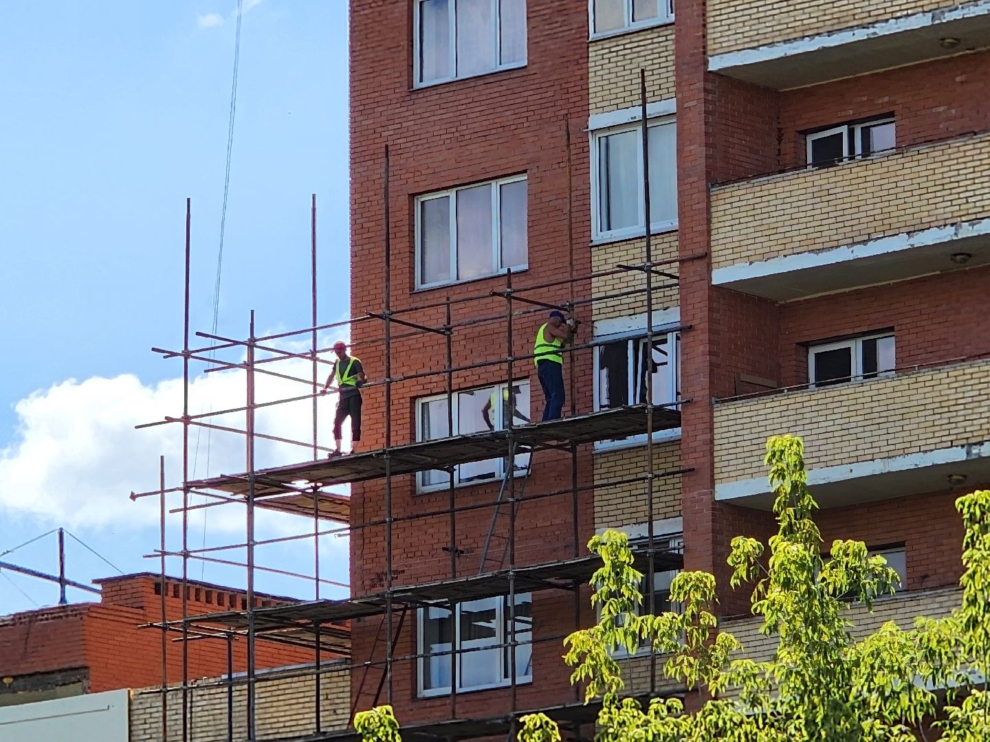 Чехов, улица Дружбы, ЖК Посейдон, многоквартирный дом, восстановление фасада, капремонт, реконструкция,