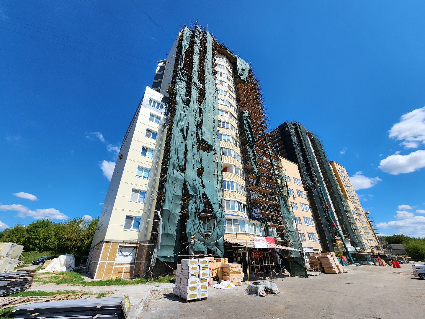 Чехов, улица Дружбы, ЖК Посейдон, многоквартирный дом, восстановление фасада, капремонт, реконструкция,