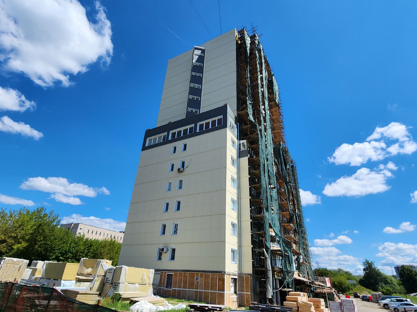 Чехов, улица Дружбы, ЖК Посейдон, многоквартирный дом, восстановление фасада, капремонт, реконструкция,