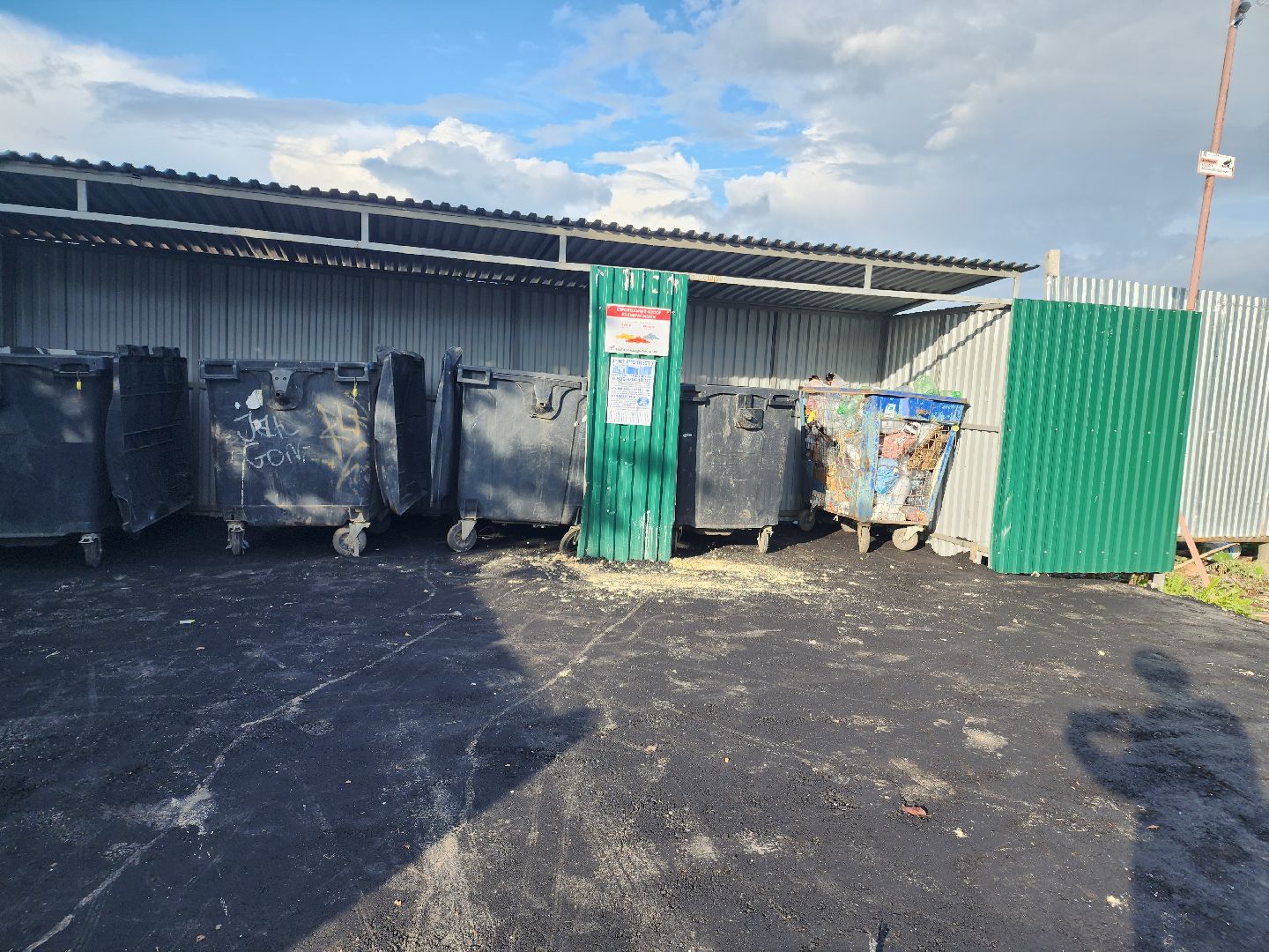 контейнерная площадка, укладка асфальта,