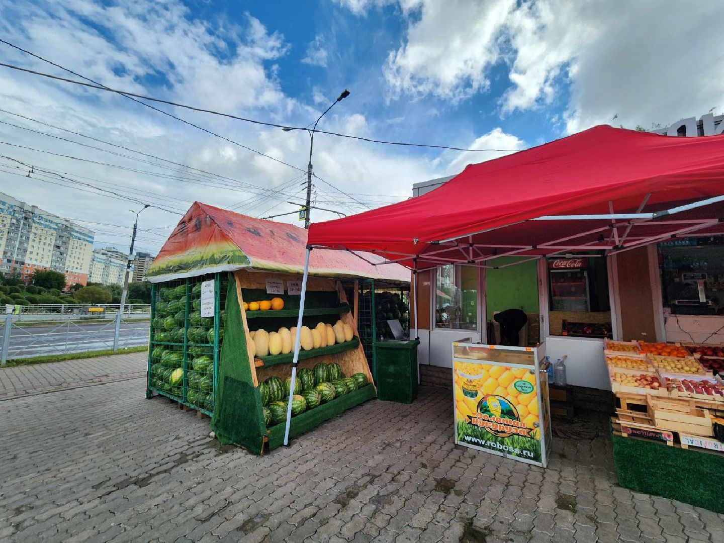 продажа бахчевых, сезон арбузов, дыни и арбузы, торговля в ленинском округе, ленинский округ,