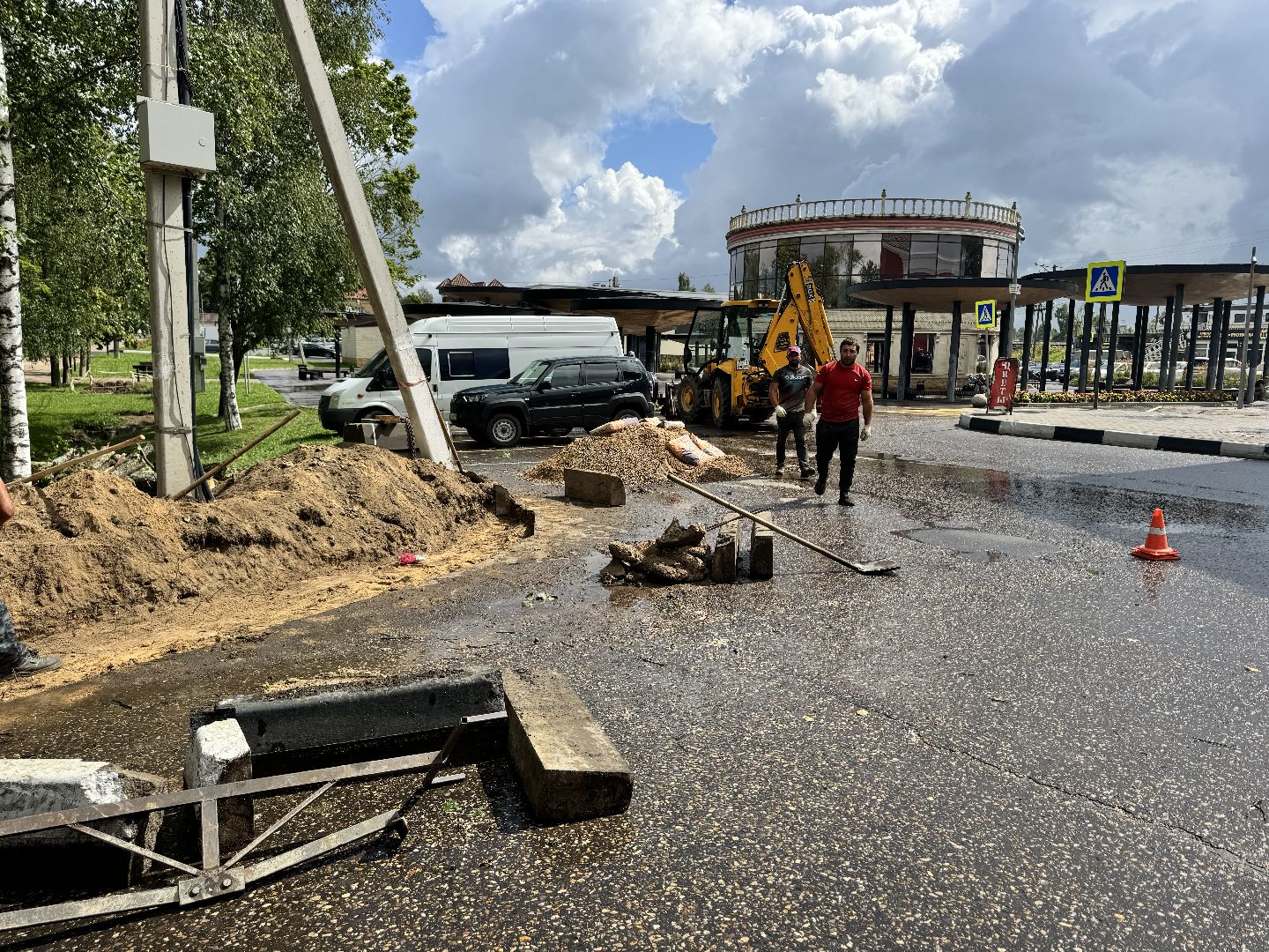 шаховская, дороги, расширение дороги, благоуйстройство, коммунальная служба,