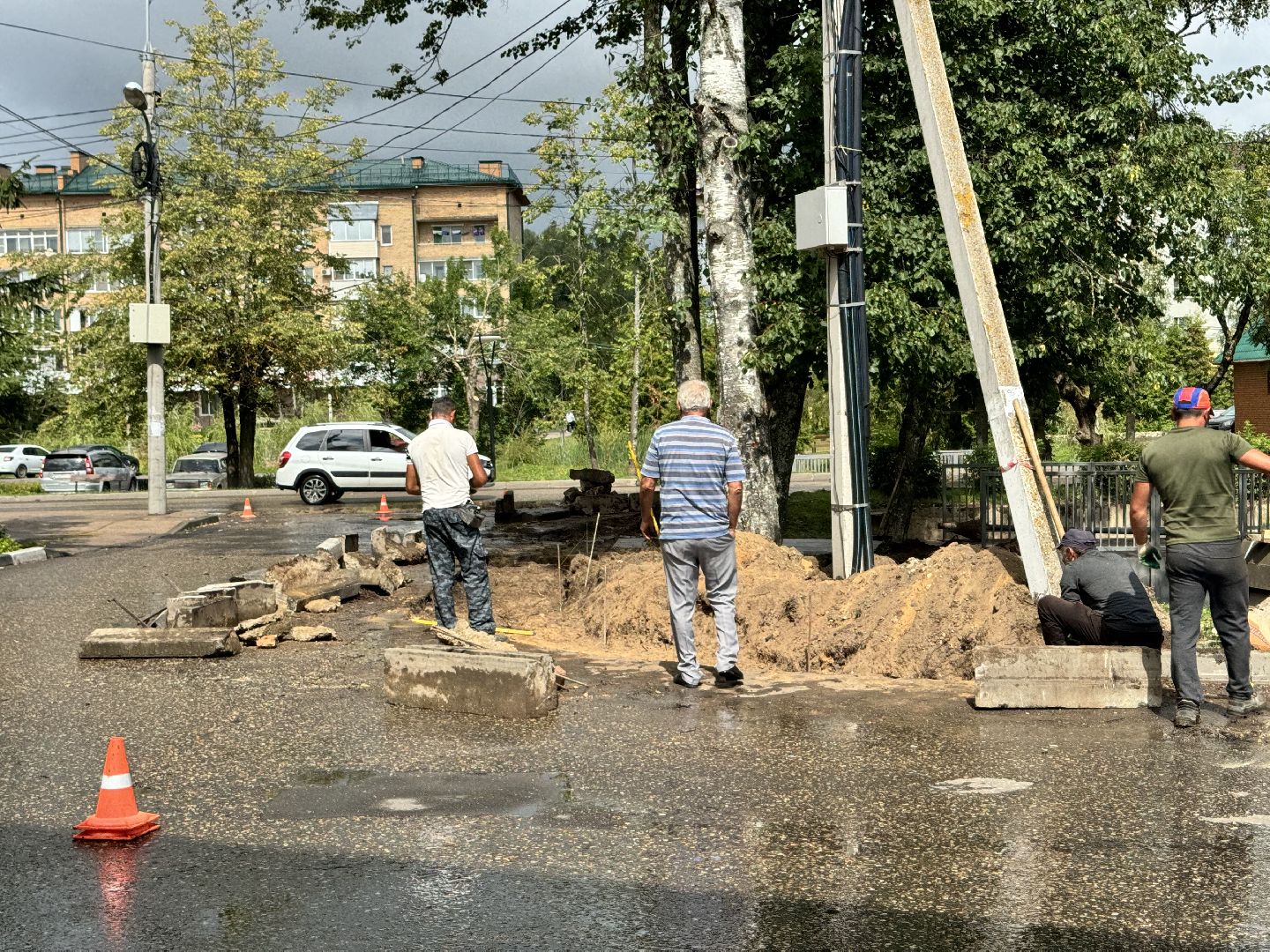 шаховская, дороги, расширение дороги, благоуйстройство, коммунальная служба,