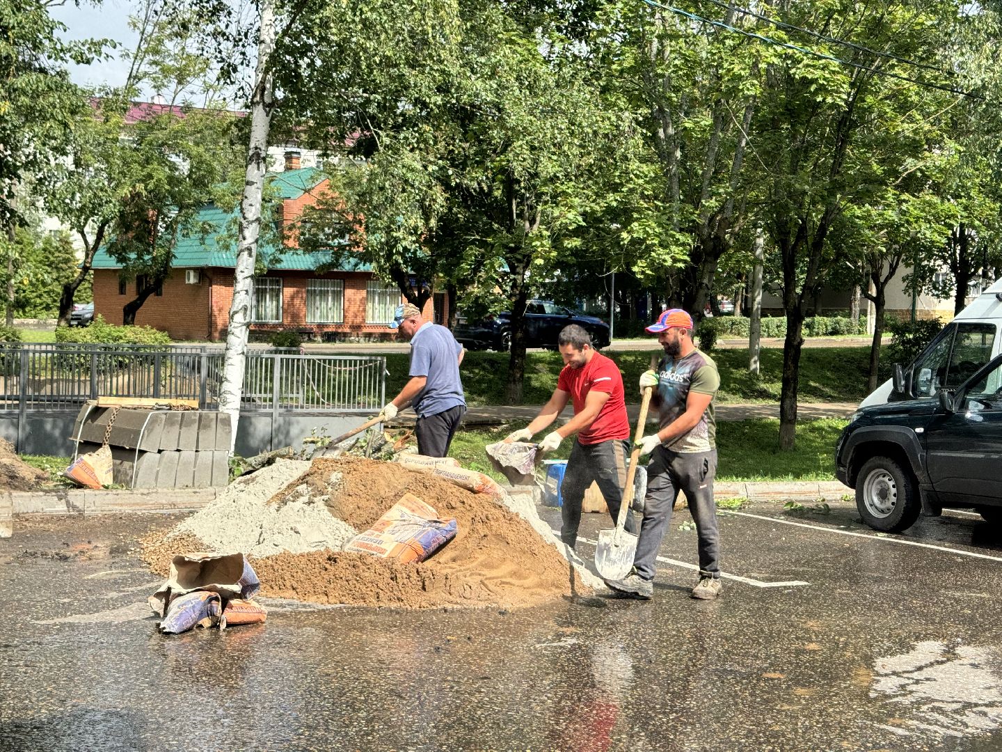 шаховская, дороги, расширение дороги, благоуйстройство, коммунальная служба,