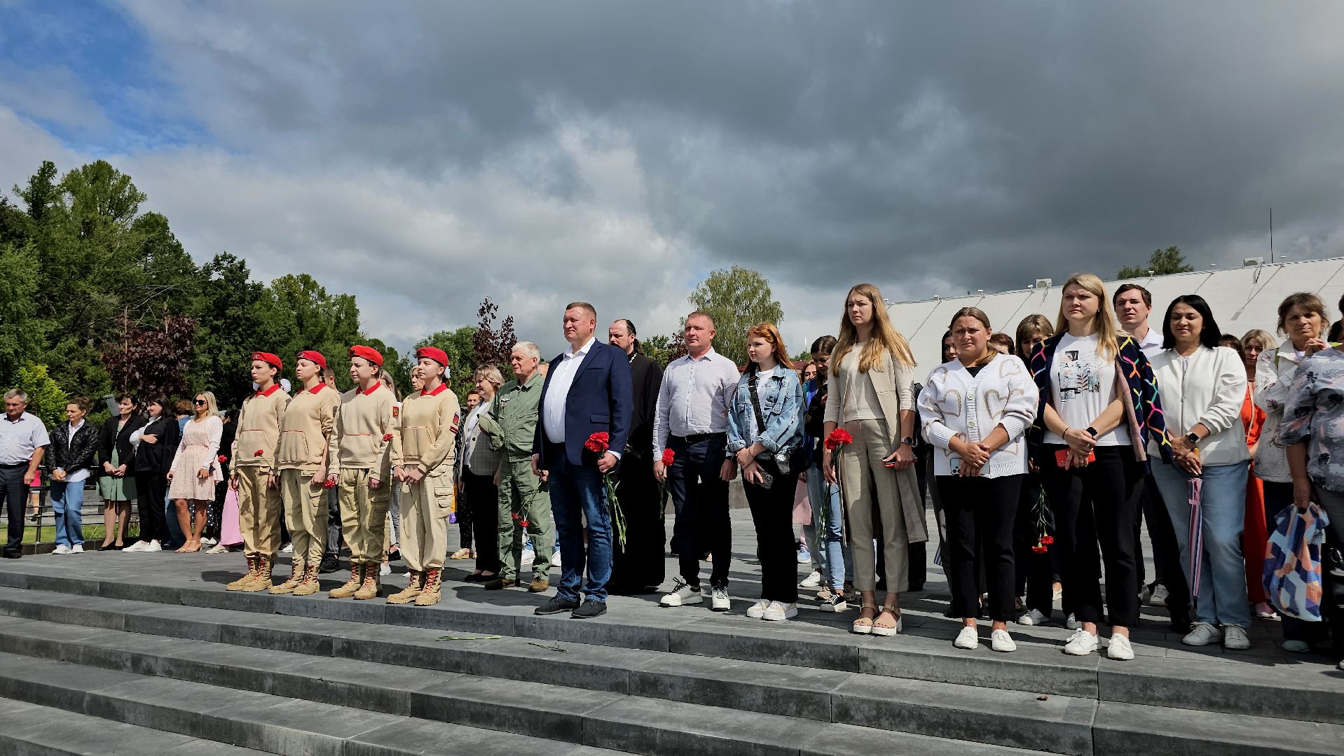 луховицы, вдв, глава муниципалитета, митинг памяти, минута молчания,