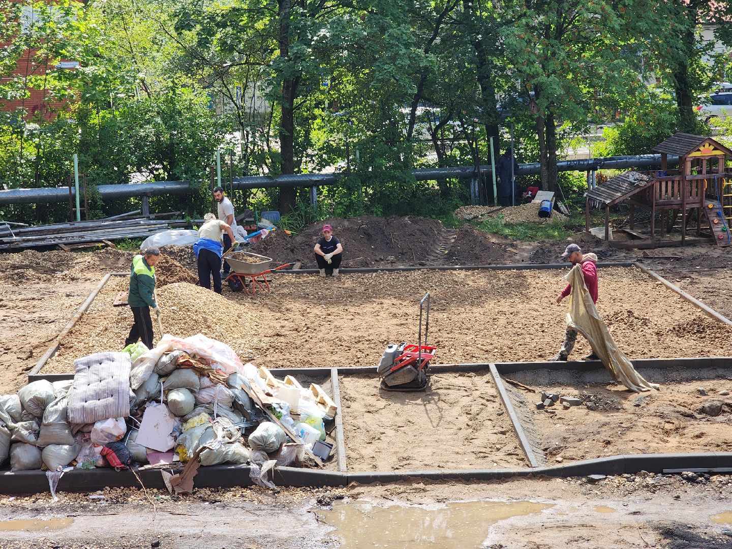 строительство, капитальный ремонт детского сада, капитальный ремонт детского сада в рузе, Руза, благоустройство, рузский городской округ, московская область,