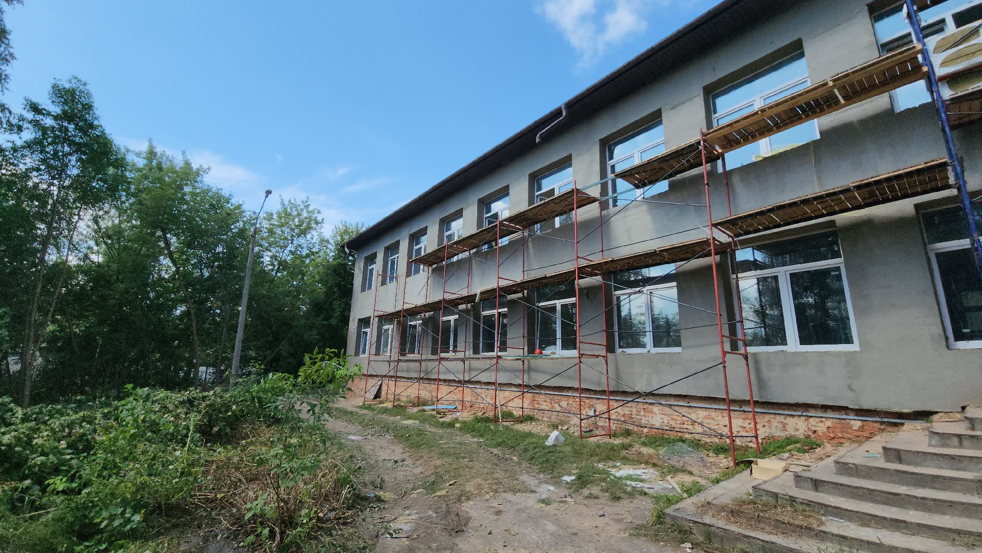 серпухов, местечко данки, туровская школа, капитальный ремонт, фасады,