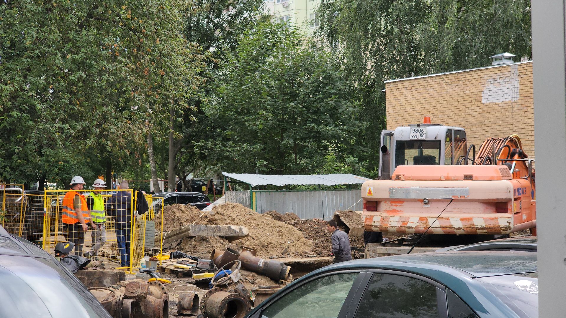 долгопрудный, капитальная замена труб, теплотрасса, сварка, благоустройство,