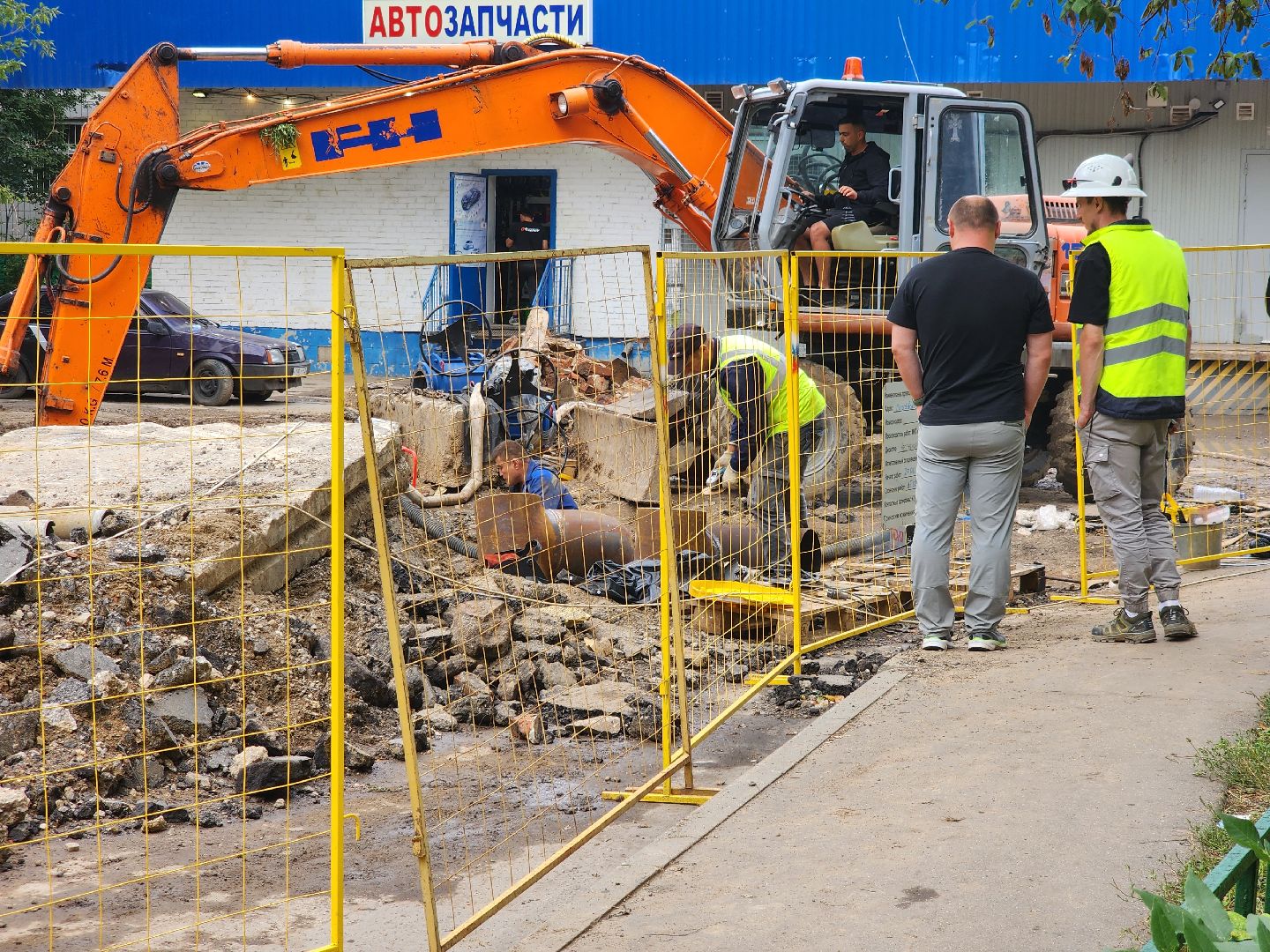 долгопрудный, капитальная замена труб, теплотрасса, сварка, благоустройство,