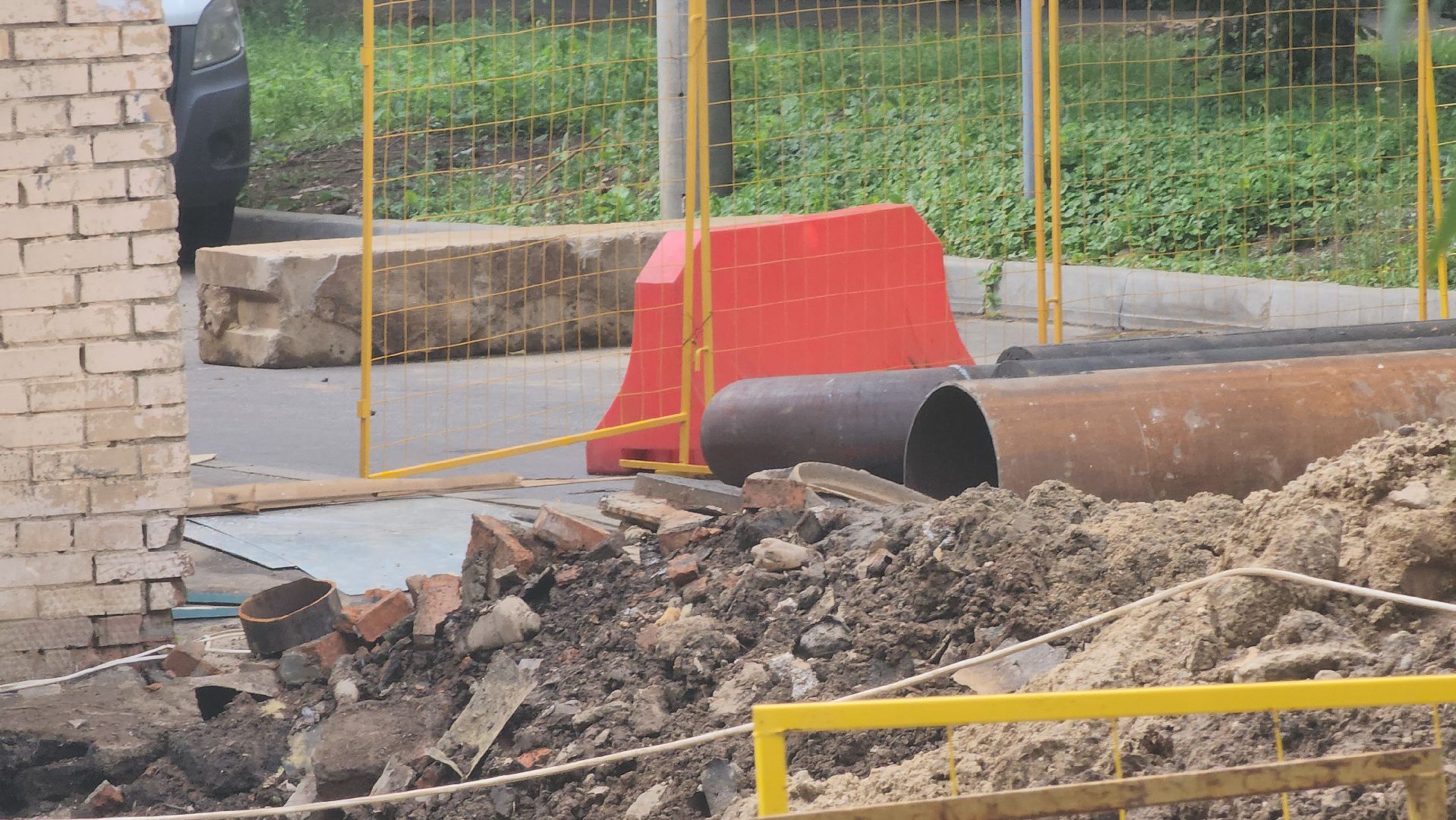 долгопрудный, капитальная замена труб, теплотрасса, сварка, благоустройство,