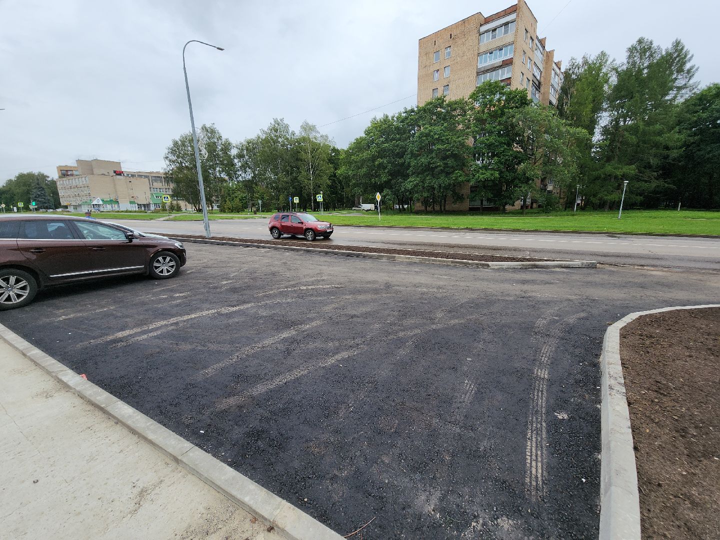 Черноголовка, Благоустройство, Парковка, такси,