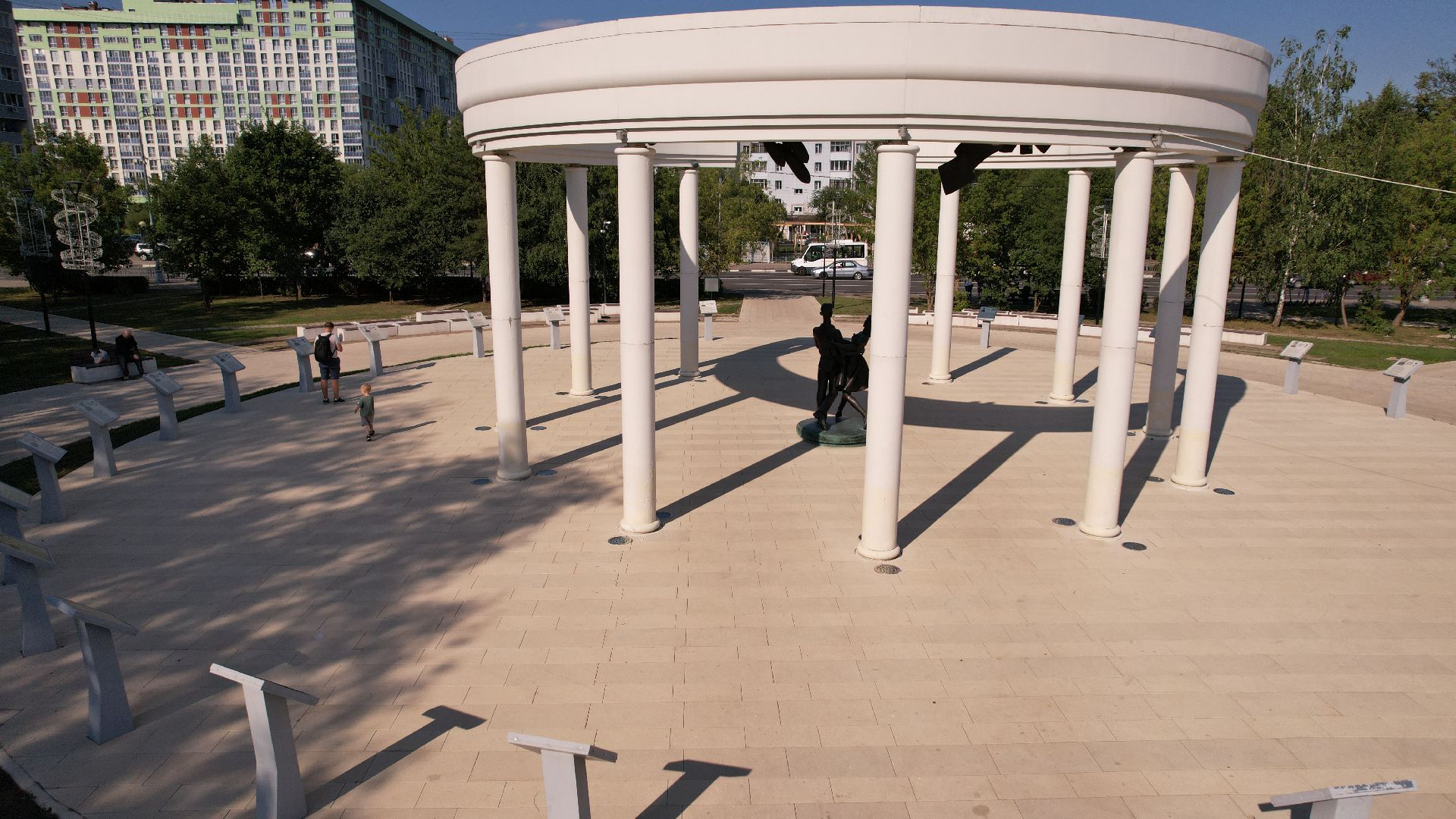 видео с коптера, сергиев посад, благоустройство,