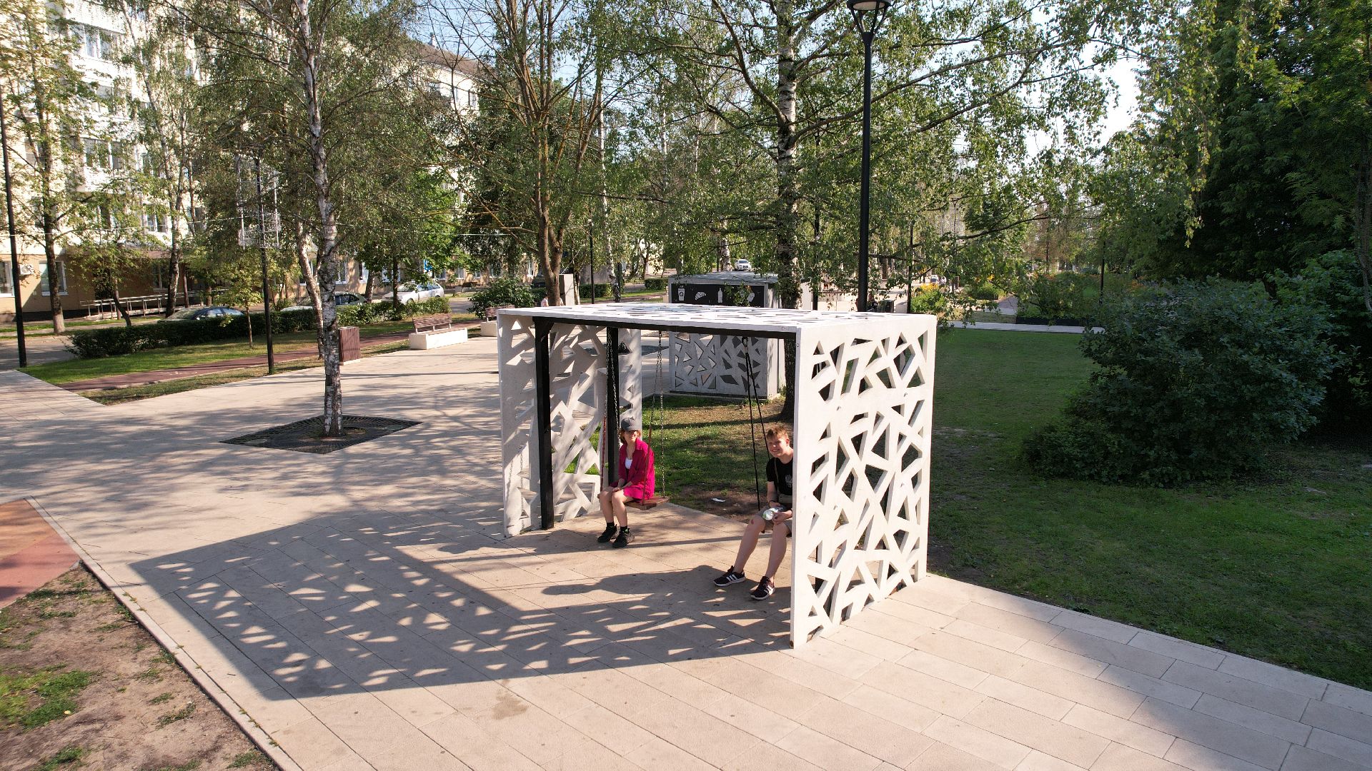 видео с коптера, сергиев посад, благоустройство,