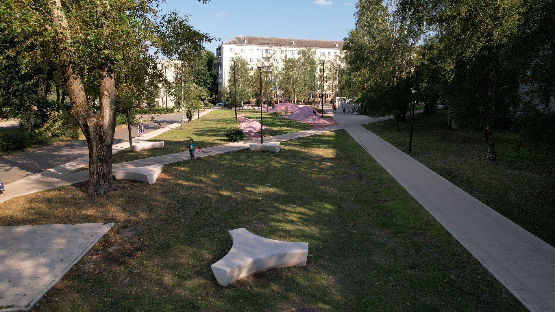 видео с коптера, сергиев посад, благоустройство,