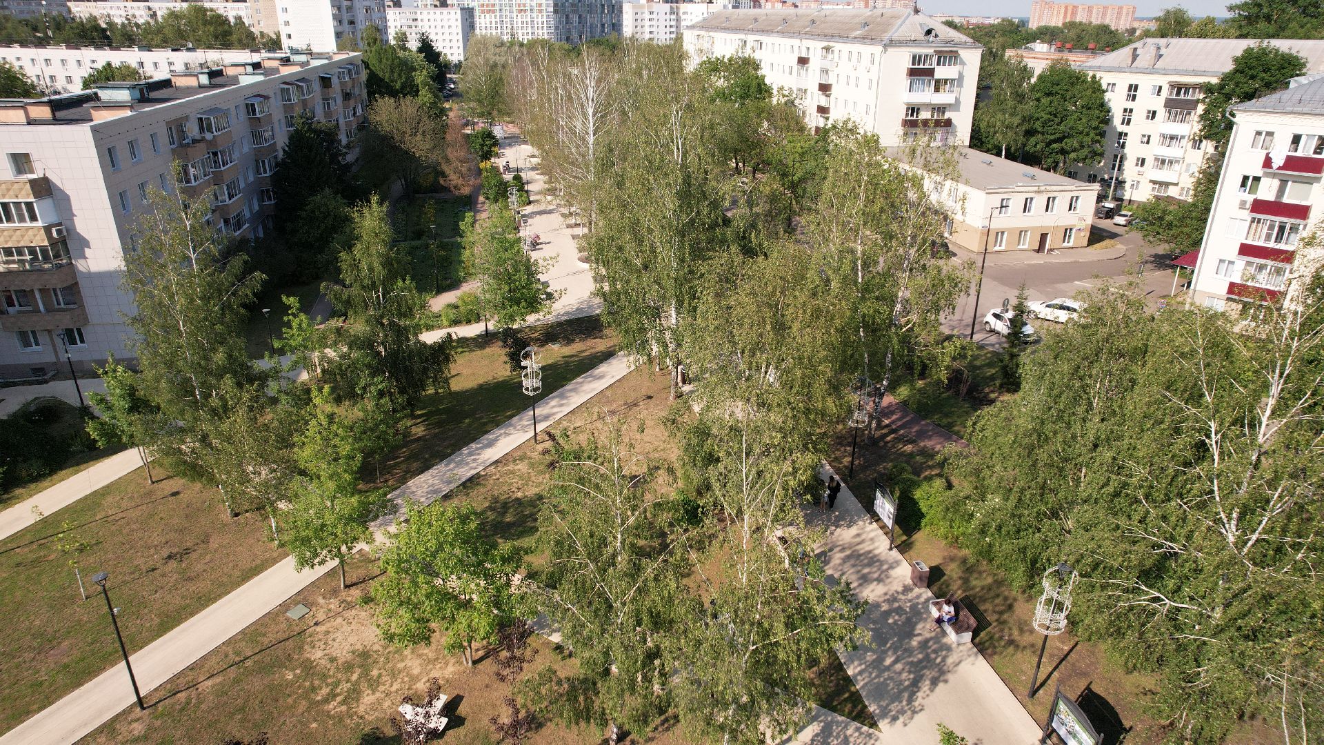 видео с коптера, сергиев посад, благоустройство,