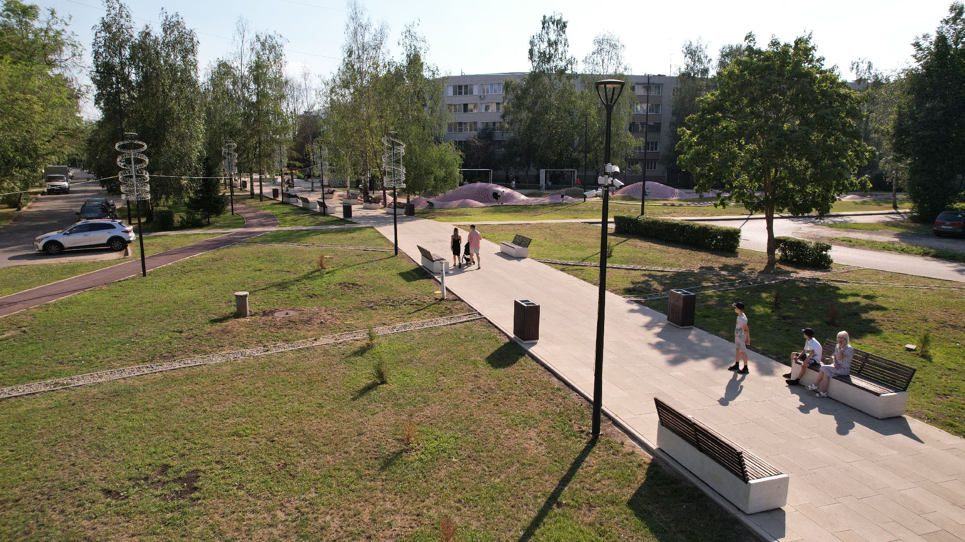 видео с коптера, сергиев посад, благоустройство,