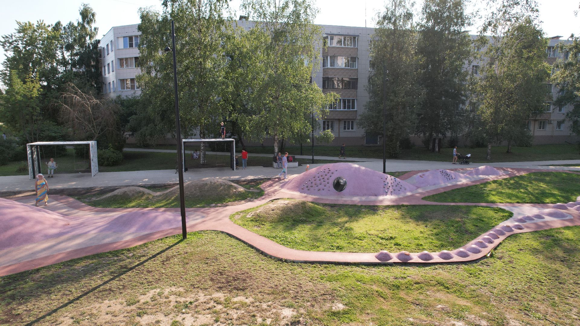 видео с коптера, сергиев посад, благоустройство,