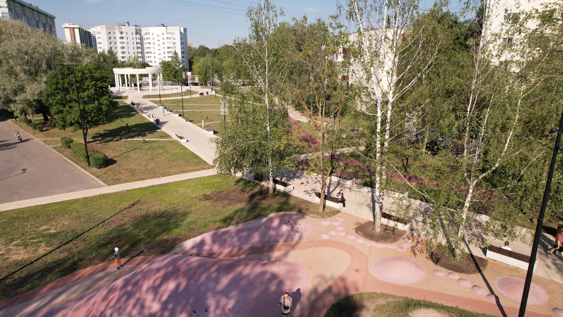 видео с коптера, сергиев посад, благоустройство,