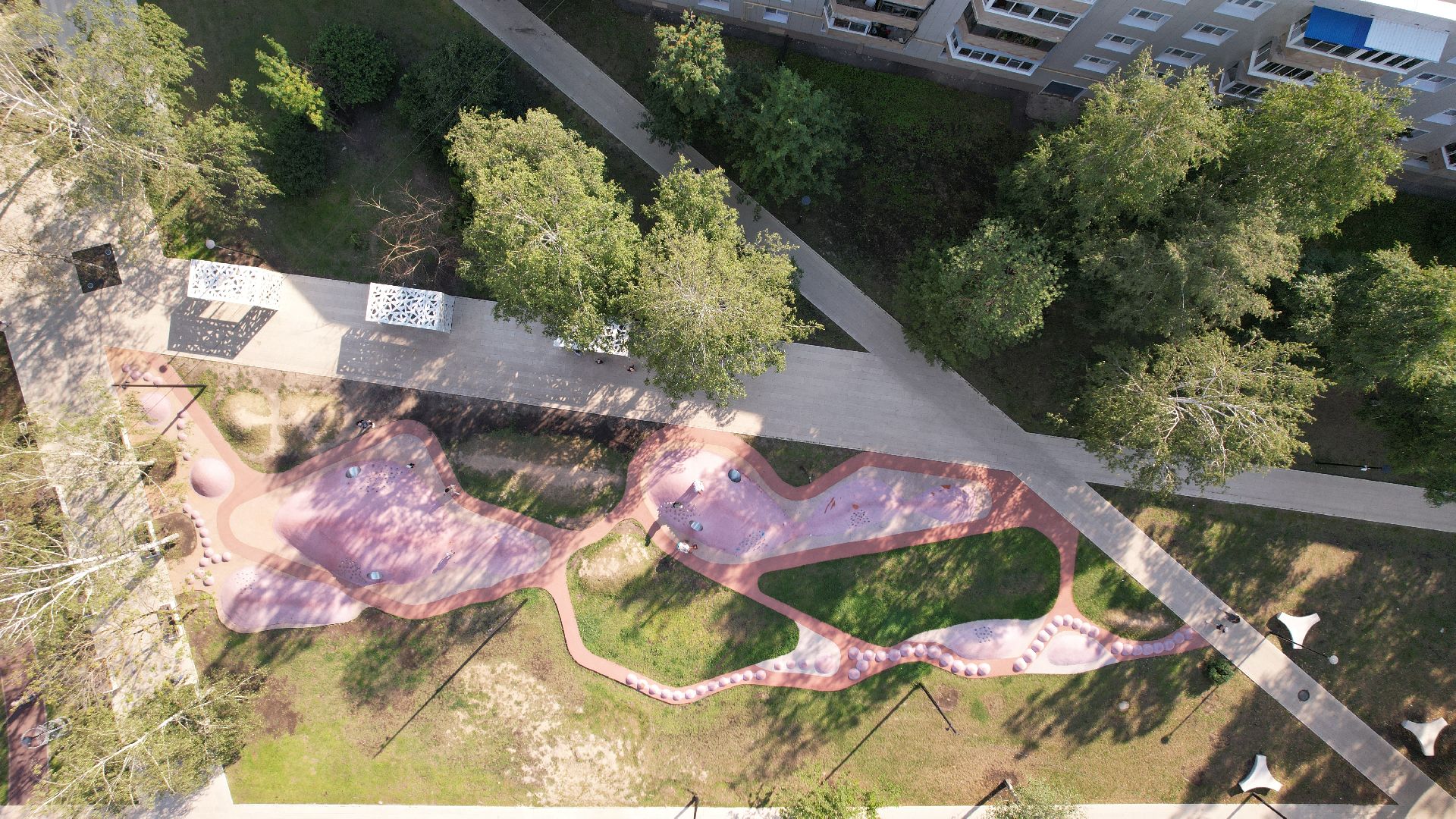 видео с коптера, сергиев посад, благоустройство,