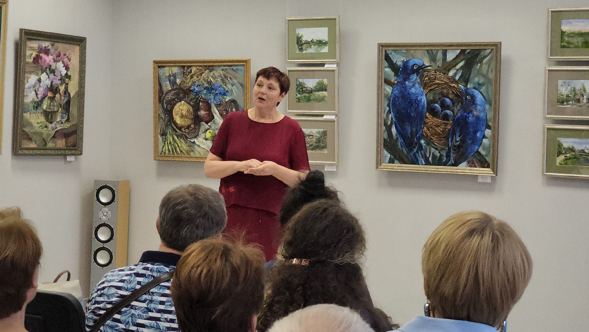 картины, живопись, Выставка, Лобня,