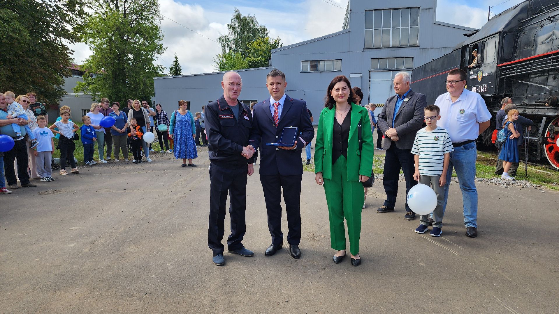 кашира, ожерелье, локомотивное депо, праздник, день железнодорожника, награждение,