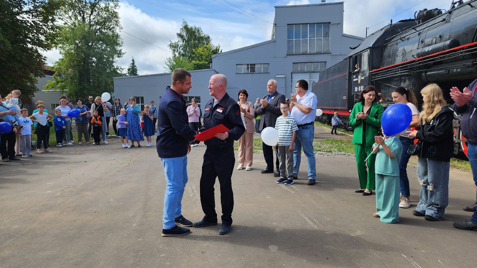 кашира, ожерелье, локомотивное депо, праздник, день железнодорожника, награждение,