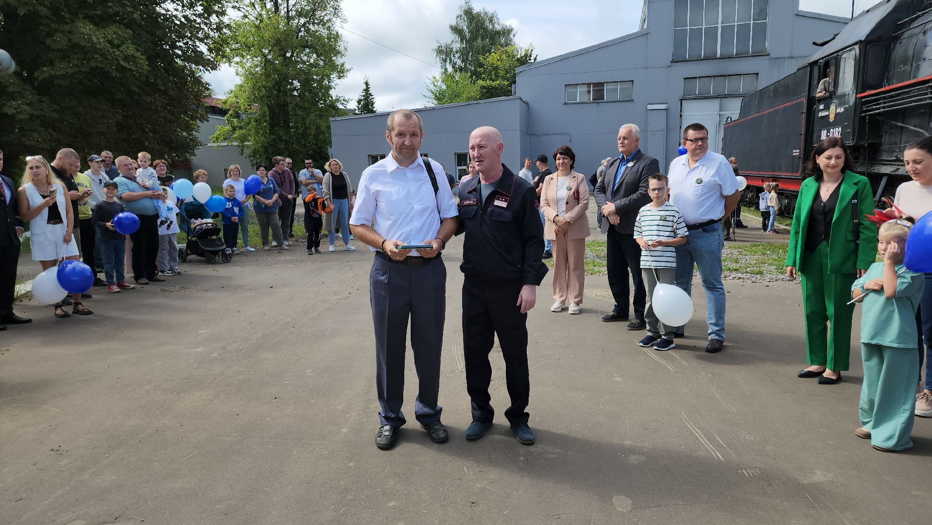 кашира, ожерелье, локомотивное депо, праздник, день железнодорожника, награждение,