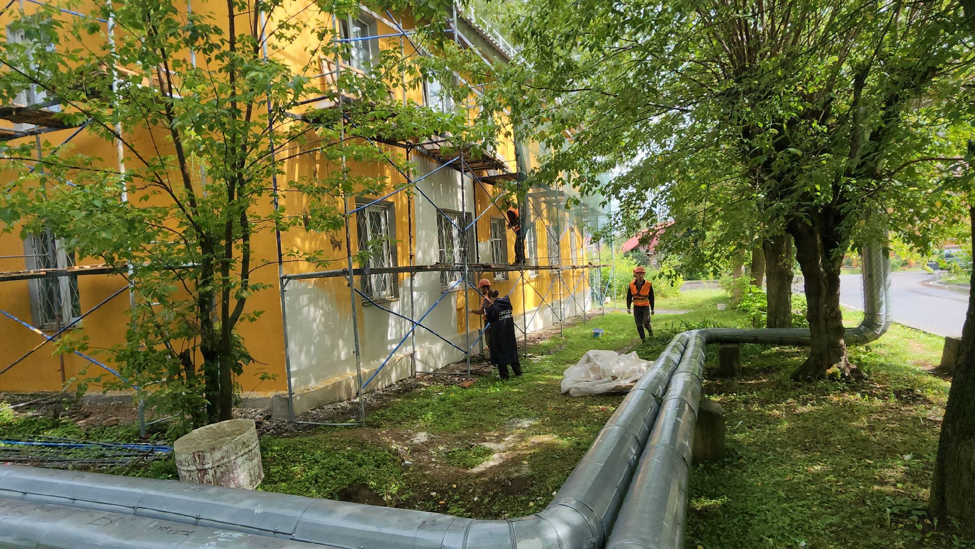 серпухов, улица калинина, ремонт фасада, капремонт, жкх,