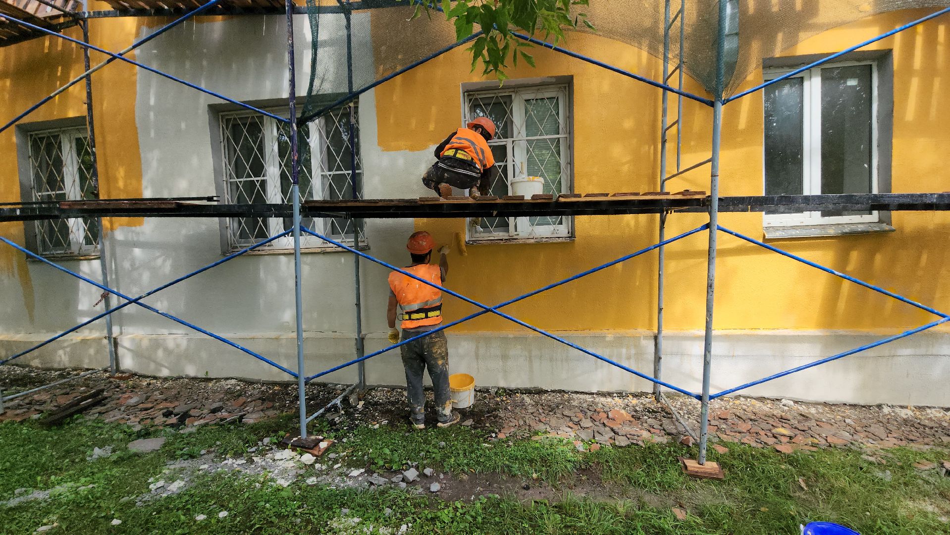 серпухов, улица калинина, ремонт фасада, капремонт, жкх,