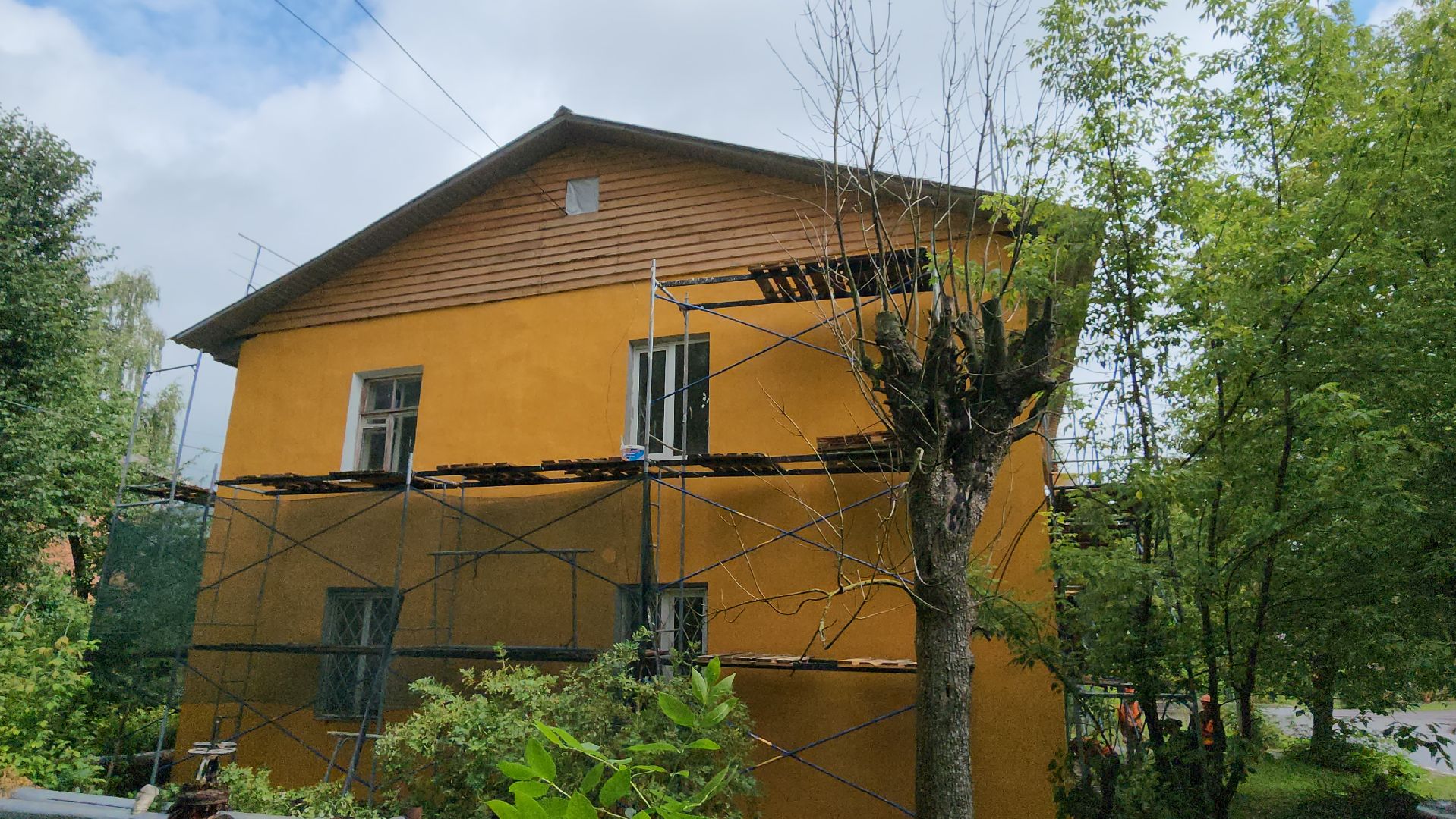 серпухов, улица калинина, ремонт фасада, капремонт, жкх,