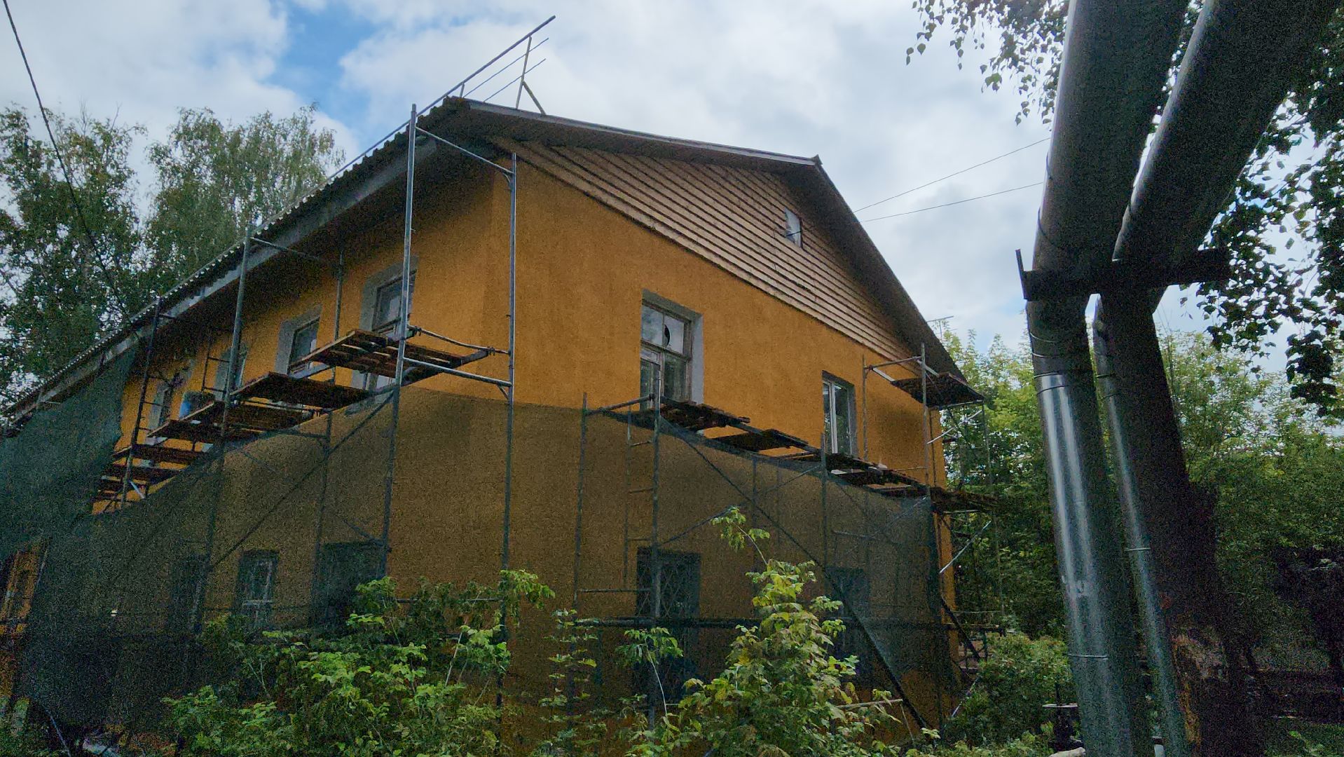 серпухов, улица калинина, ремонт фасада, капремонт, жкх,