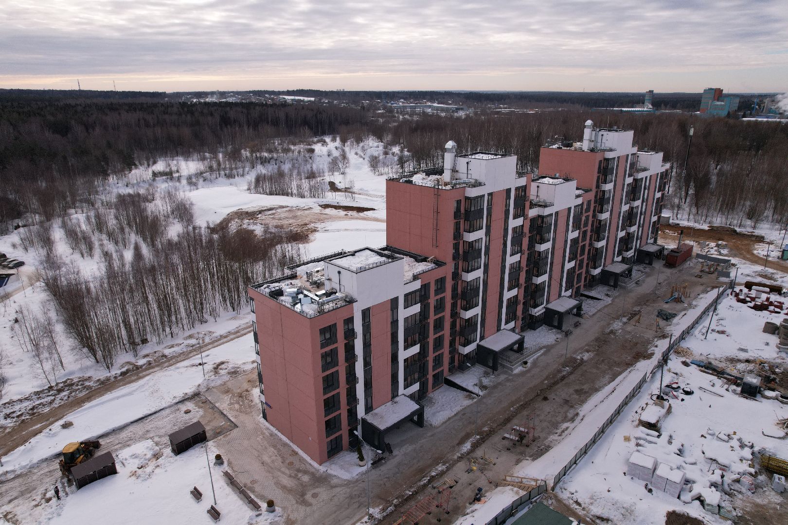 видео с коптера, переселение, солнечногорск,