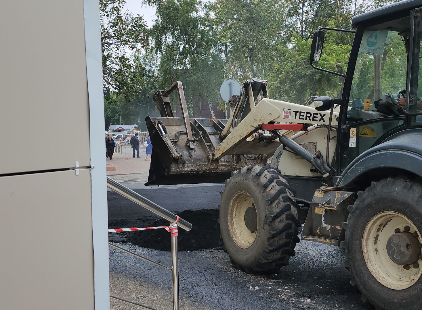 Дубна, Ремонт тротуара, Укладка асфальта, Дороги,