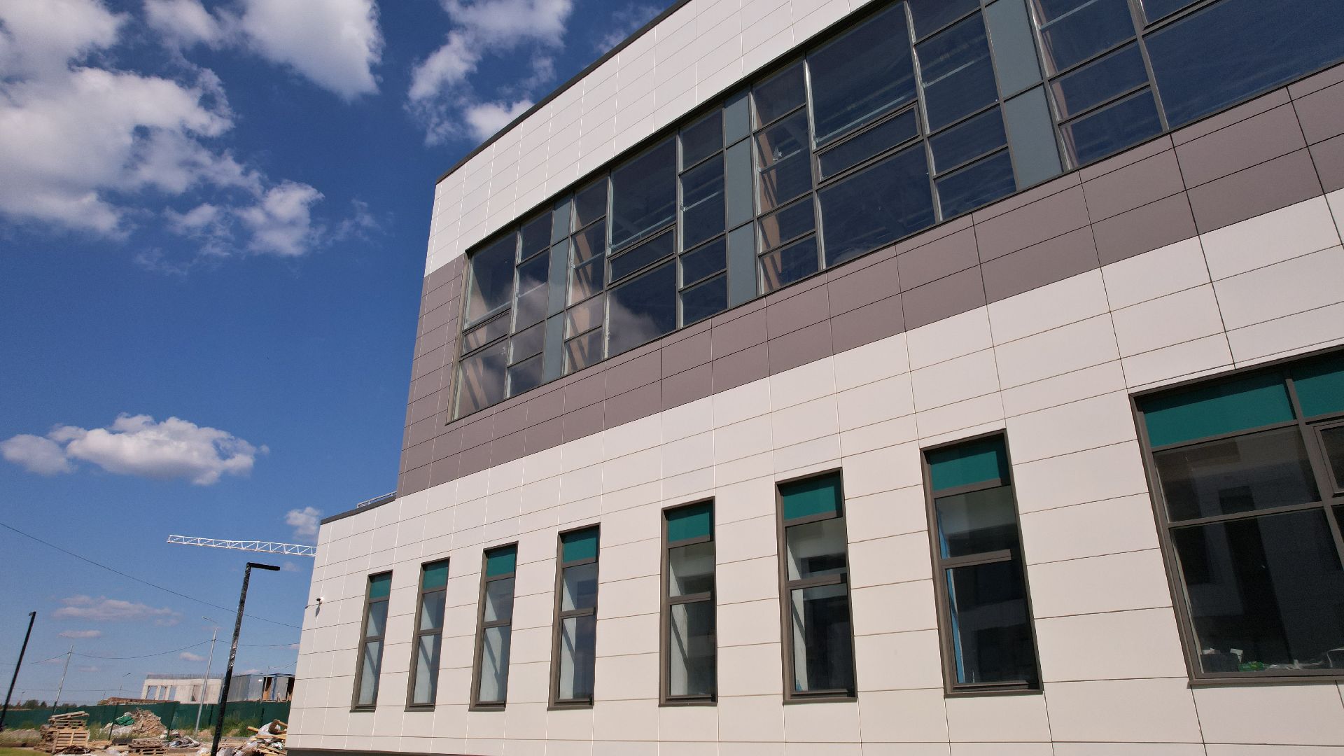 видео с коптера, школа, сергиев посад,