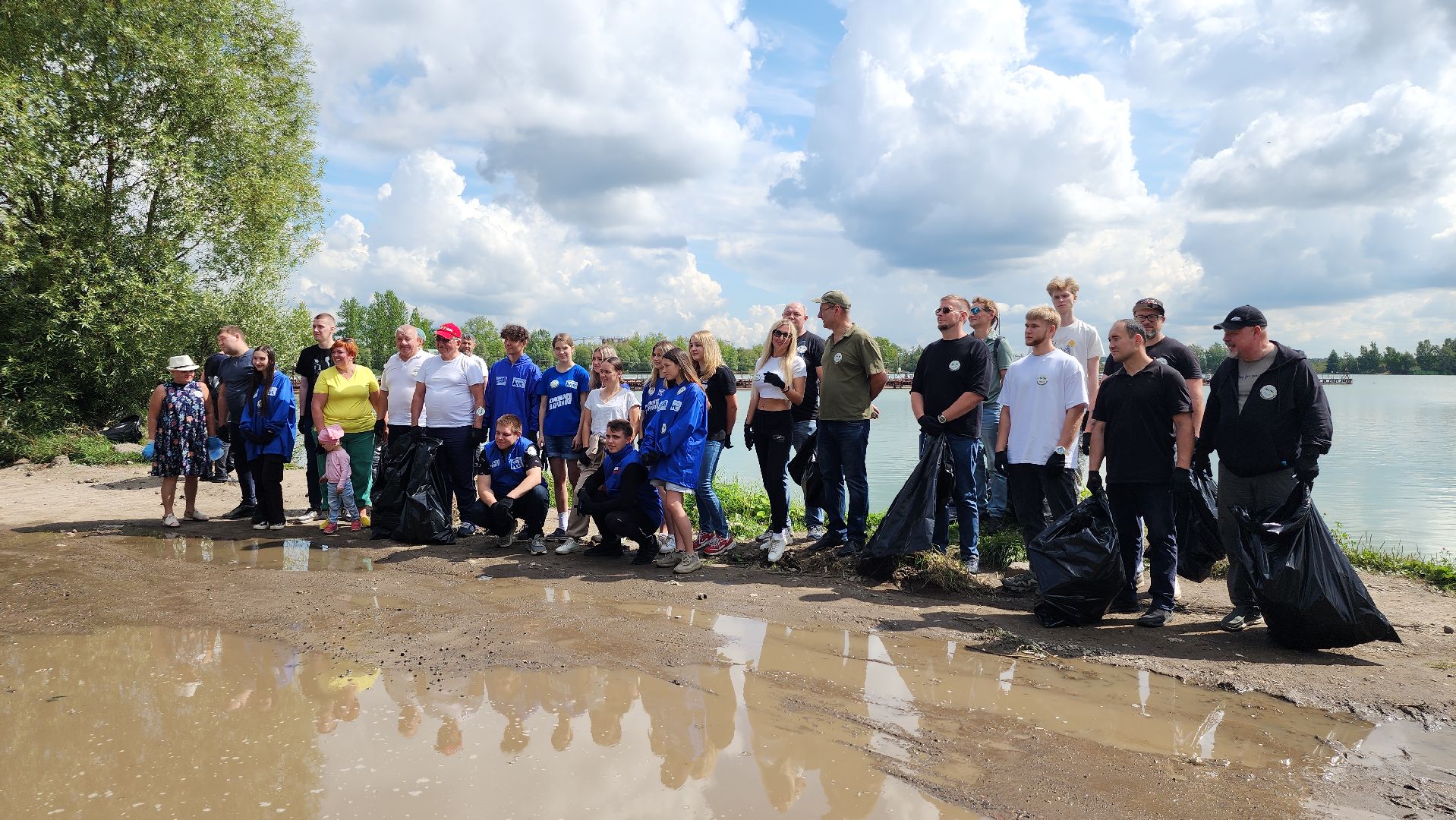 экоакция, уборка озера, всероссийская акция, село Кудиново, Богородский городской округ,