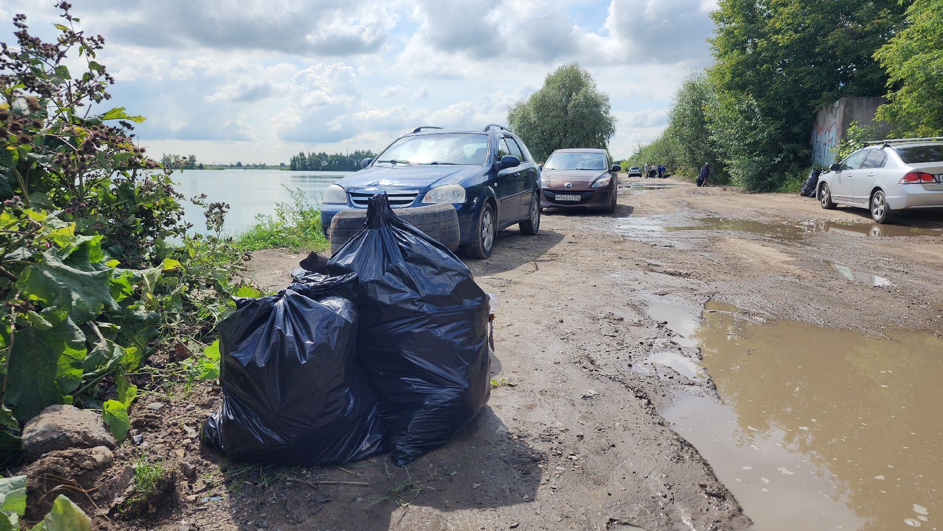 экоакция, уборка озера, всероссийская акция, село Кудиново, Богородский городской округ,