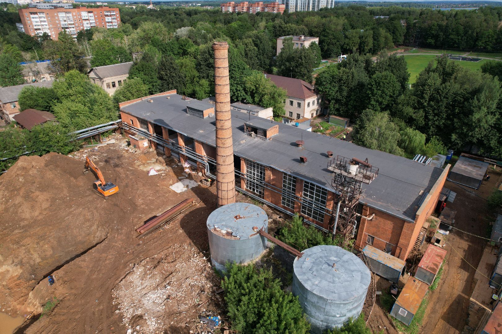 видео с коптера, котельная, жкх, отопление,