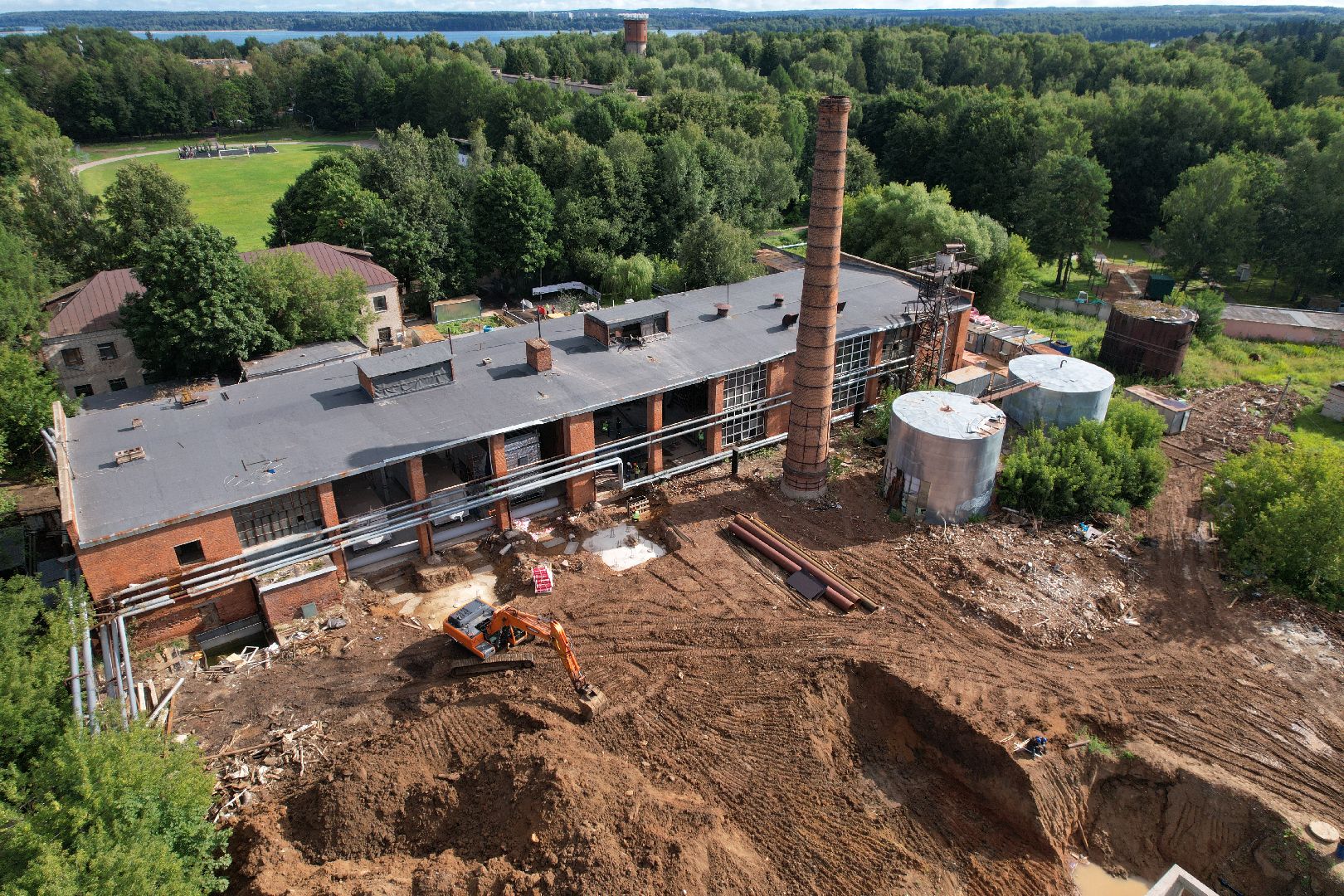 видео с коптера, котельная, жкх, отопление,