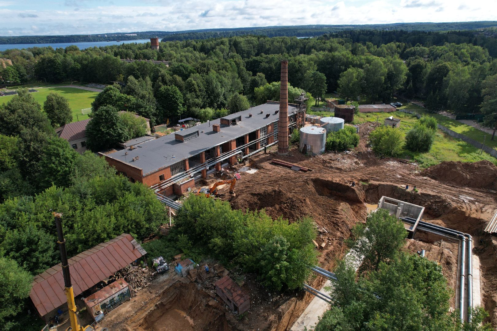 видео с коптера, котельная, жкх, отопление,