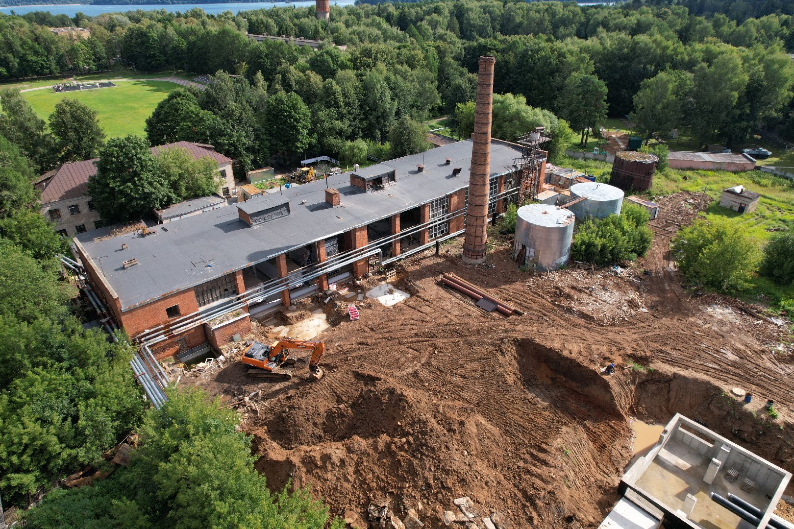 видео с коптера, котельная, жкх, отопление,