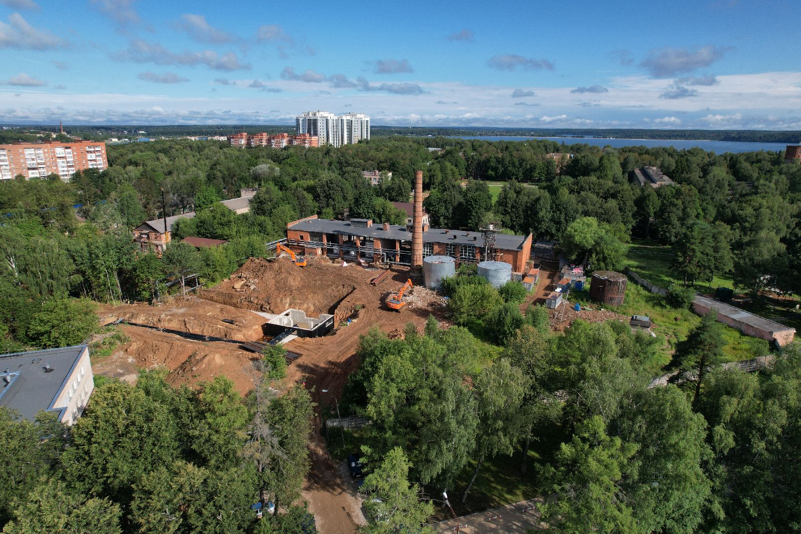 видео с коптера, котельная, жкх, отопление,