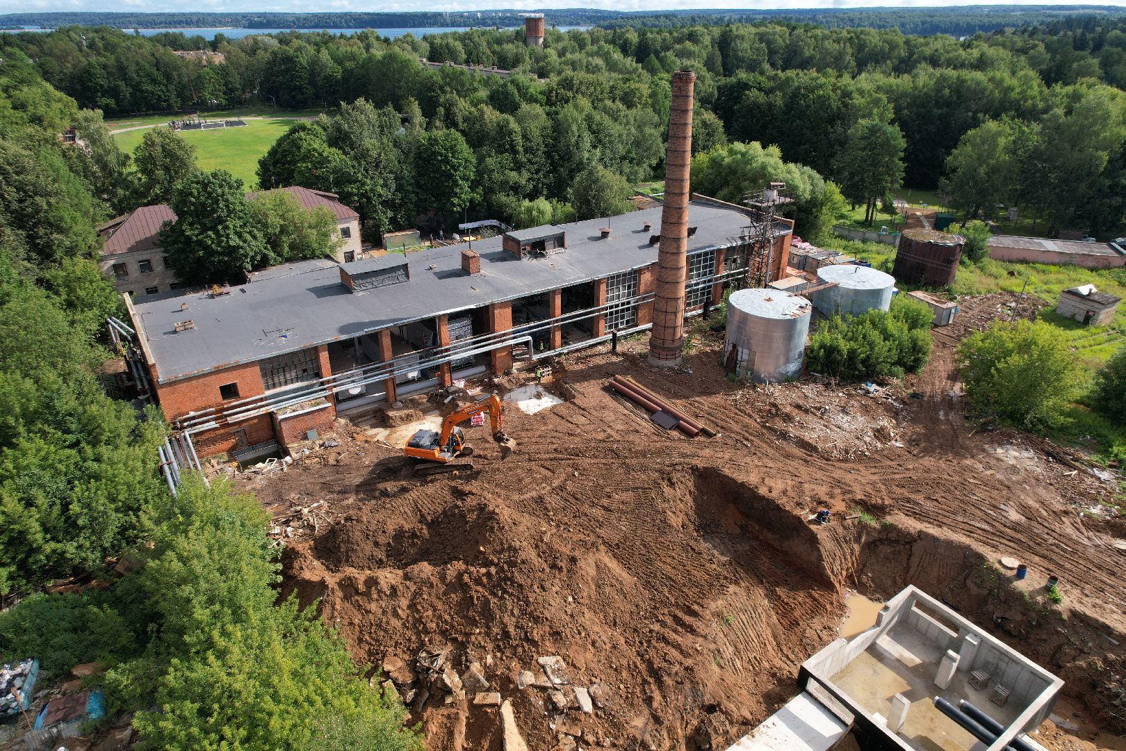 видео с коптера, котельная, жкх, отопление,