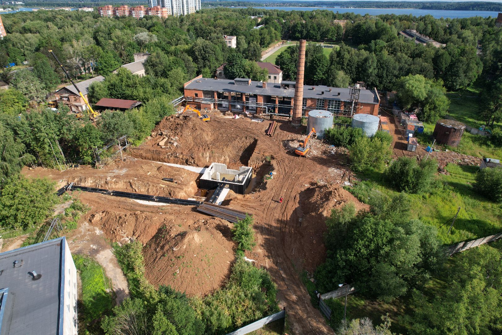 видео с коптера, котельная, жкх, отопление,