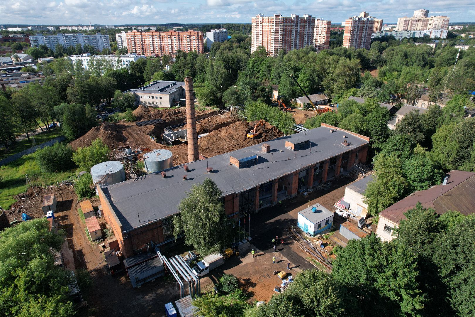 видео с коптера, котельная, жкх, отопление,